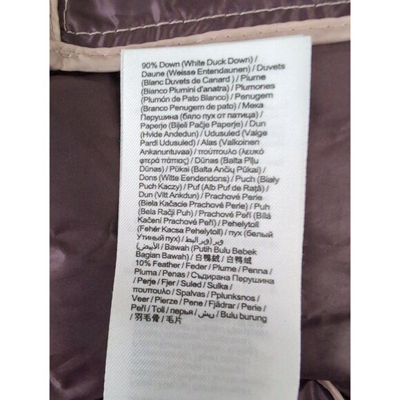 Esprit Down Puffer Jacket Womens 6 Pink Full Zip Hooded Lightweight Warm Winter - Picture 7 of 10